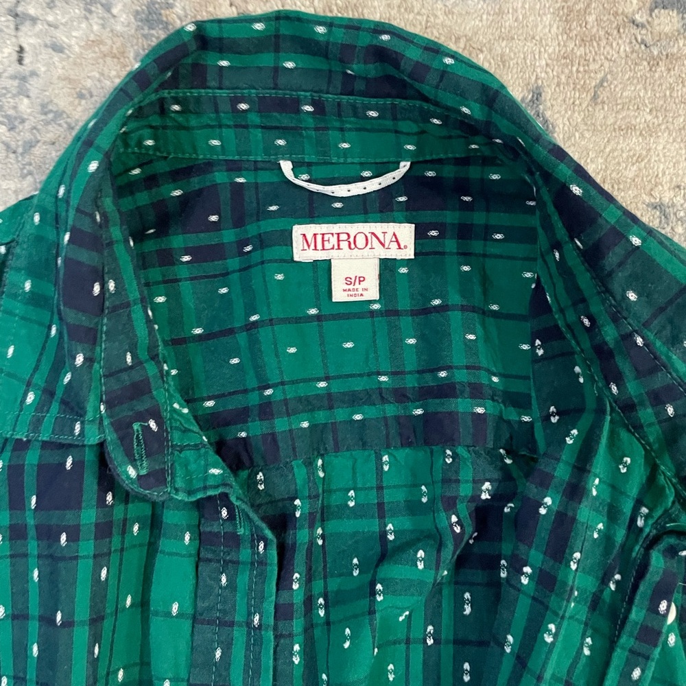 Merona dot button up - Picture 3 of 4